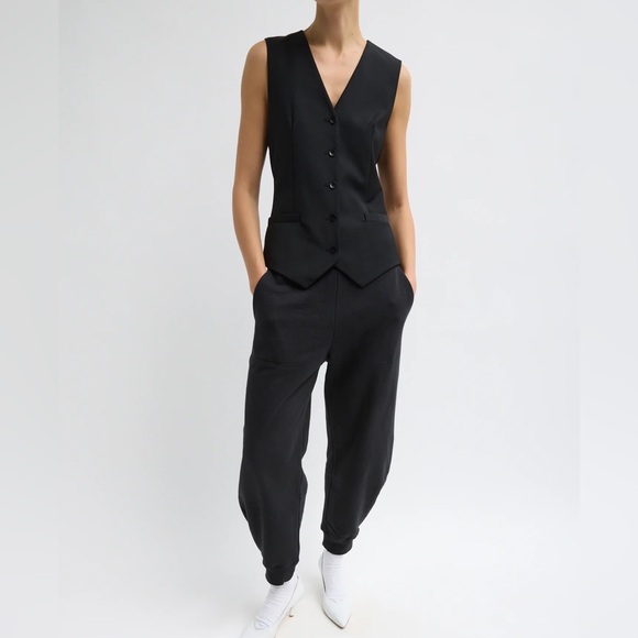 TIBI Tropical Wool Vest, black, 0 - Picture 3 of 12